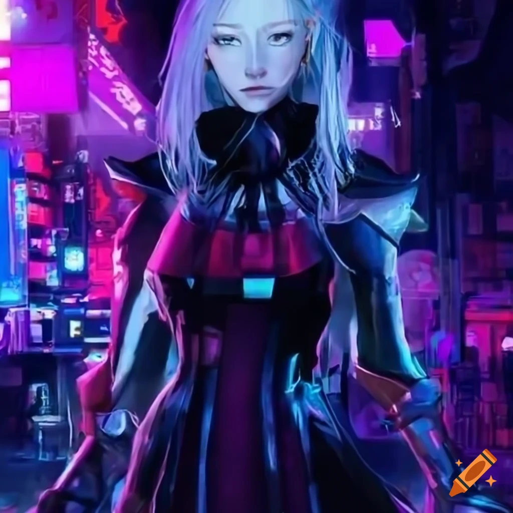 Badass cyberpunk anime character from the 90s