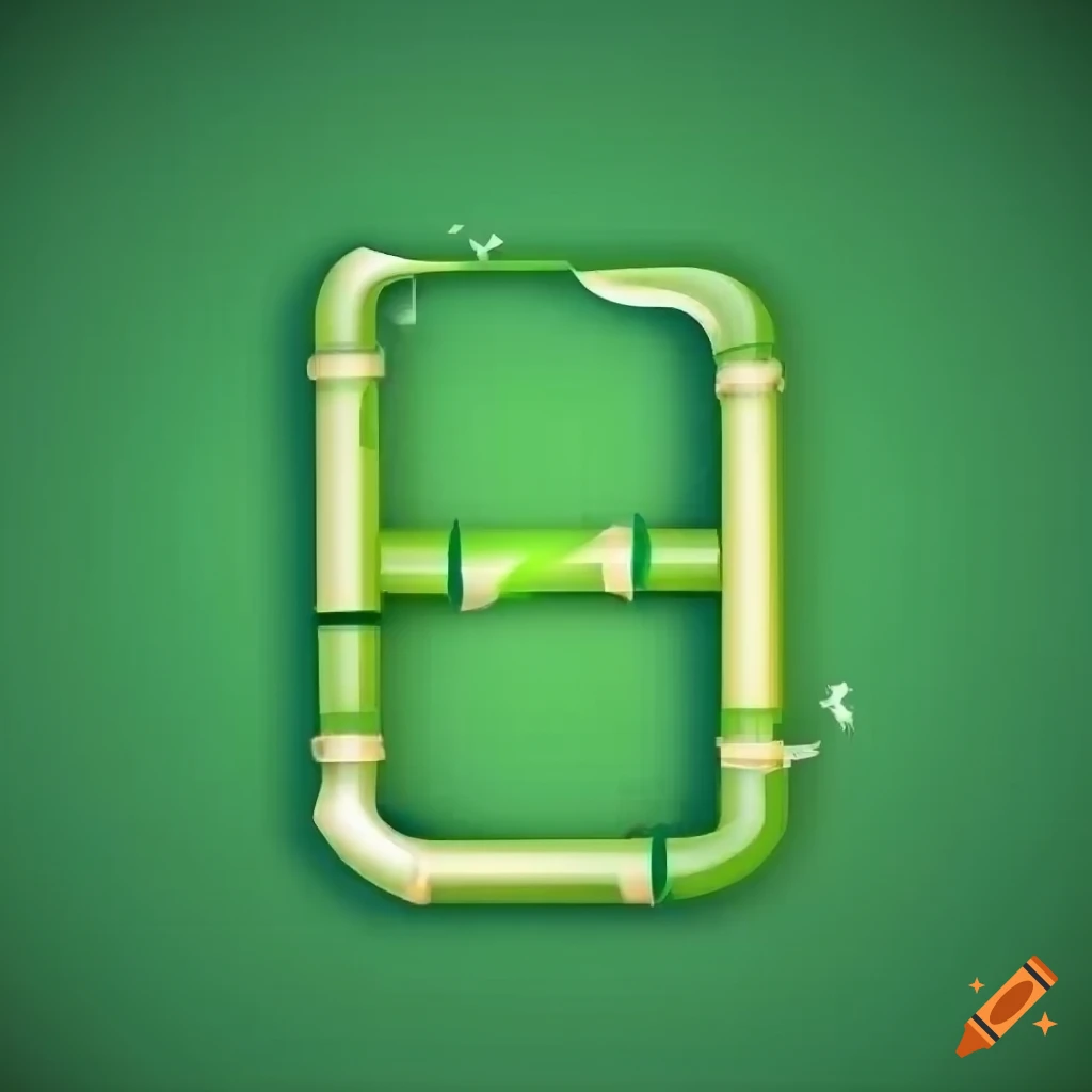elegant logo with bamboo-inspired letter H