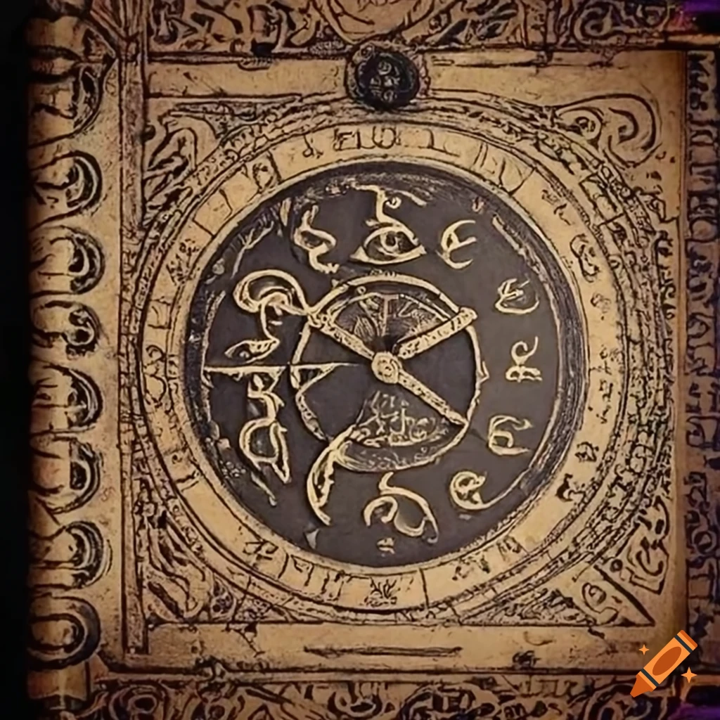 ancient-book-with-mysterious-symbols-on-craiyon