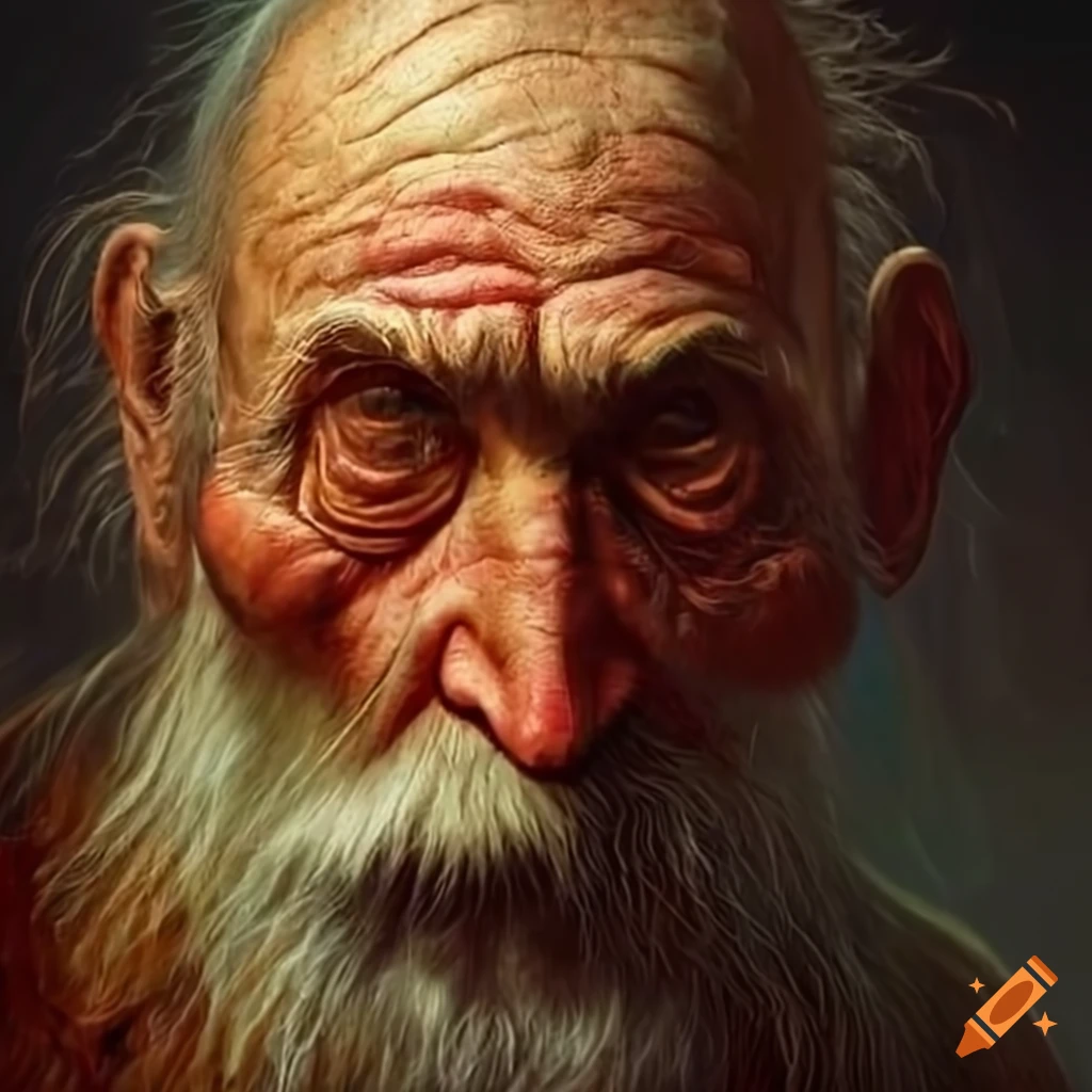 portrait of an elderly man with a white beard