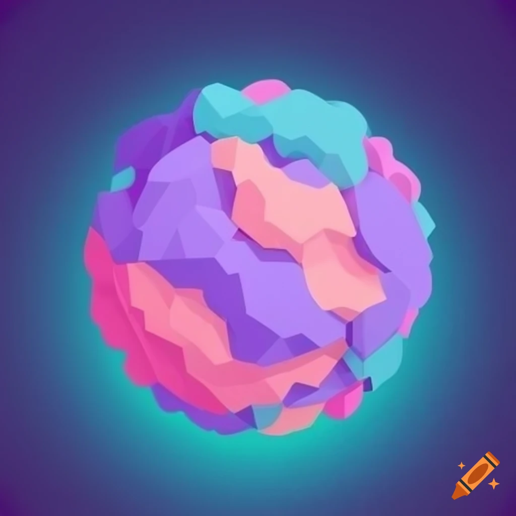 coronavirus illustration in pastel colors