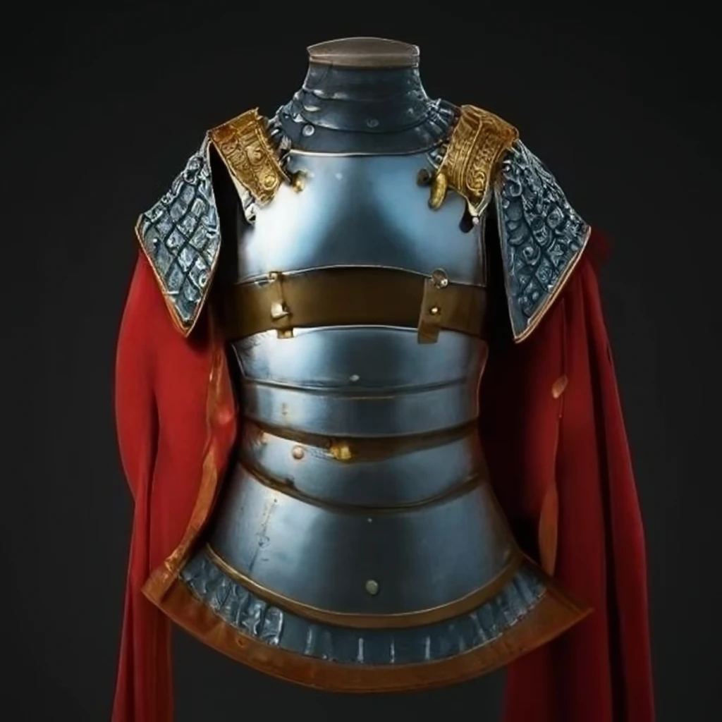 Roman style chest plate armor on Craiyon