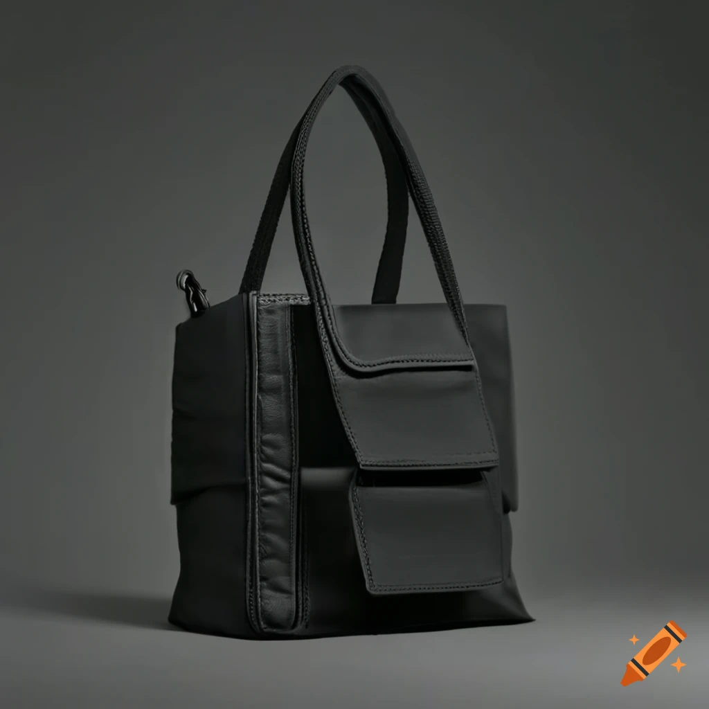 Unique black bag with alternative shape