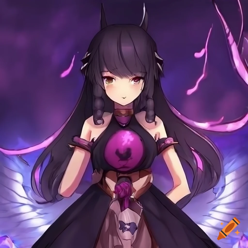 Anime Girl With A Dragon