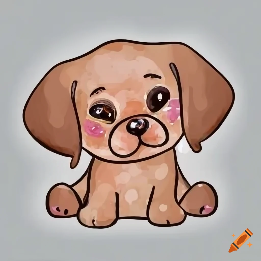 How to Draw a Dog - Step by Step Drawing Tutorial for a Cute Cartoon Dog -  Easy Peasy and Fun