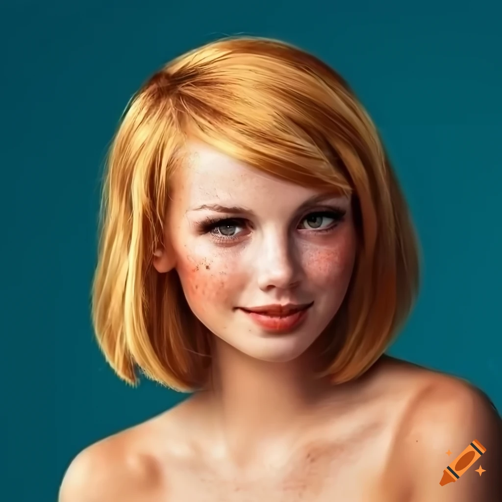 Portrait Of A Young Woman With Freckles And Strawberry Blonde Hair On Craiyon 