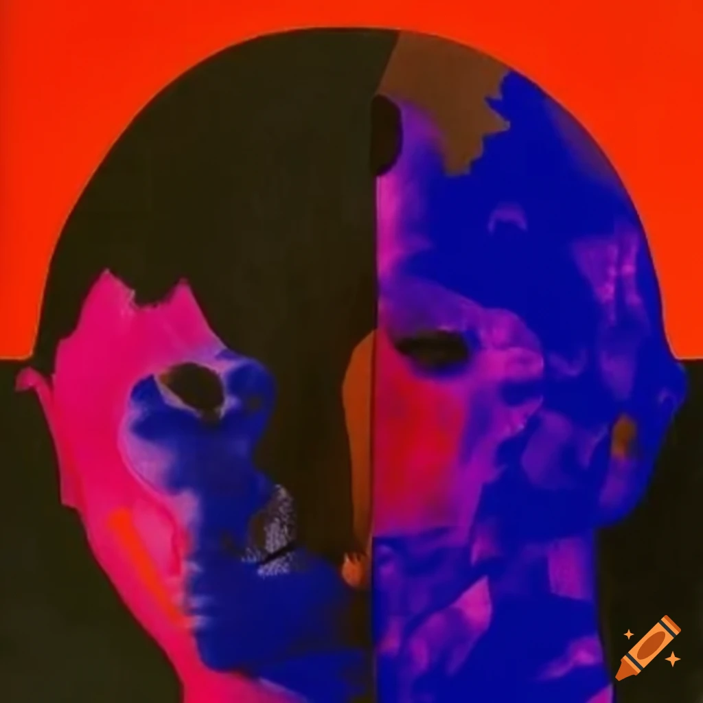 Abstract collage artwork on Craiyon