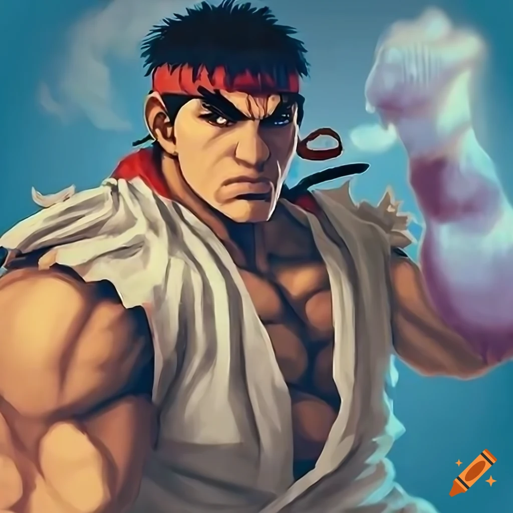 Ryu face,anime 90's aethestic style uniform,feature snk,pose