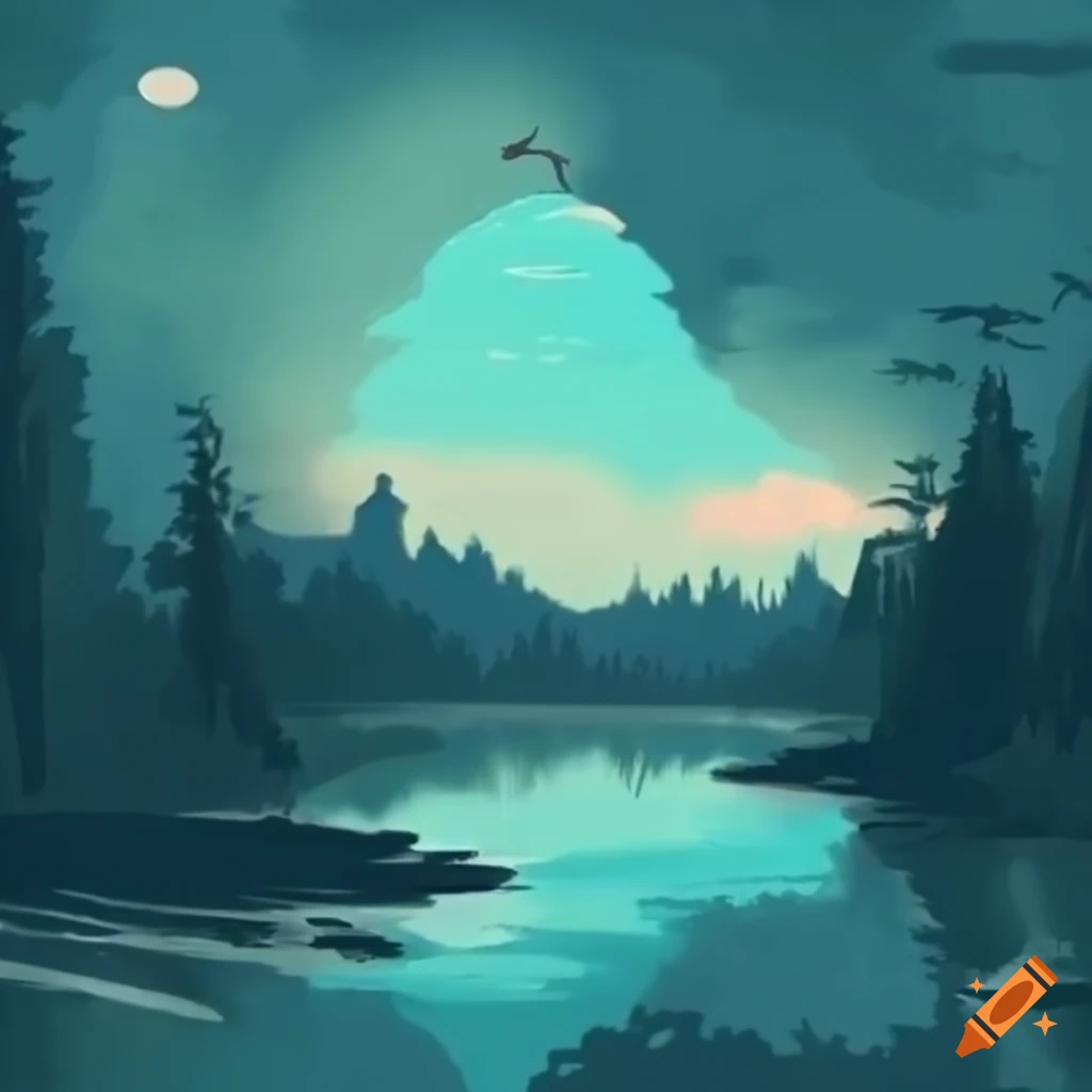 retro-lake-scenery-inspired-by-disco-elysium