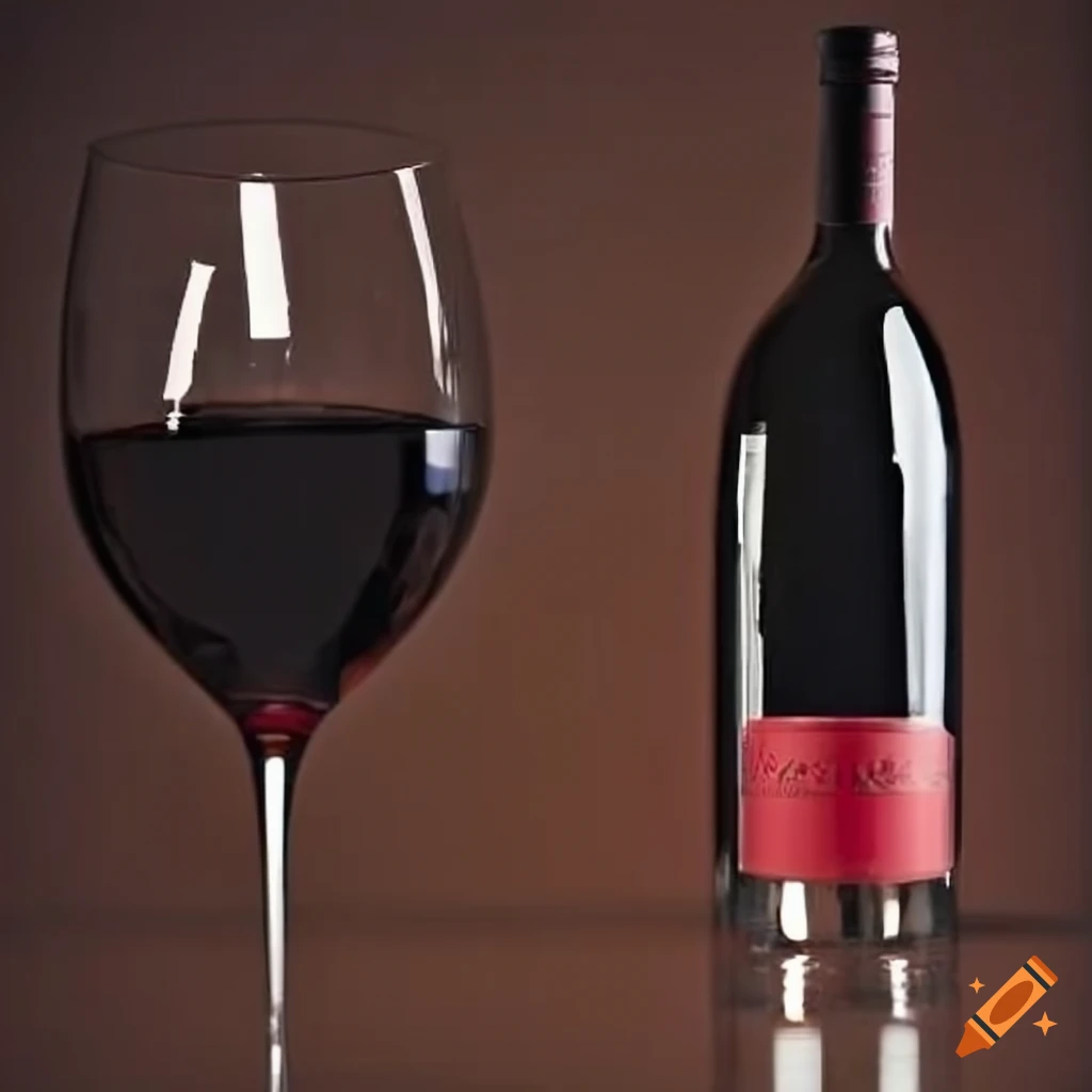 botella de vino tinto de la Ribera del Duero con copas servidas