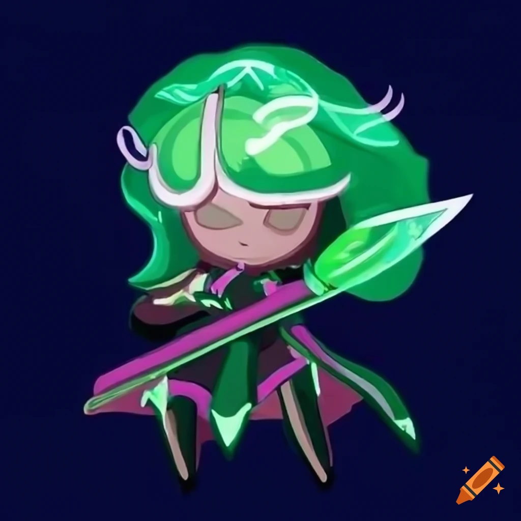 image of an Alocasia Dragon Scale plant inspired by Cookie Run