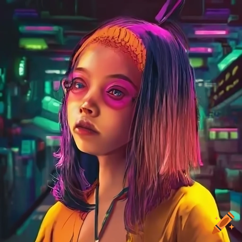 cyberpunk digital artwork of a young hacker in Thailand