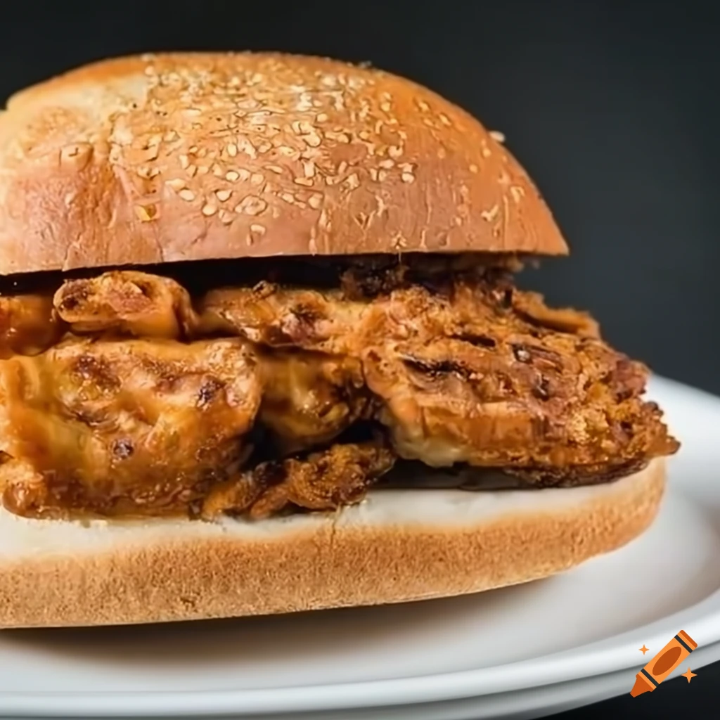 closeup of a delicious tunicatemeat sandwich