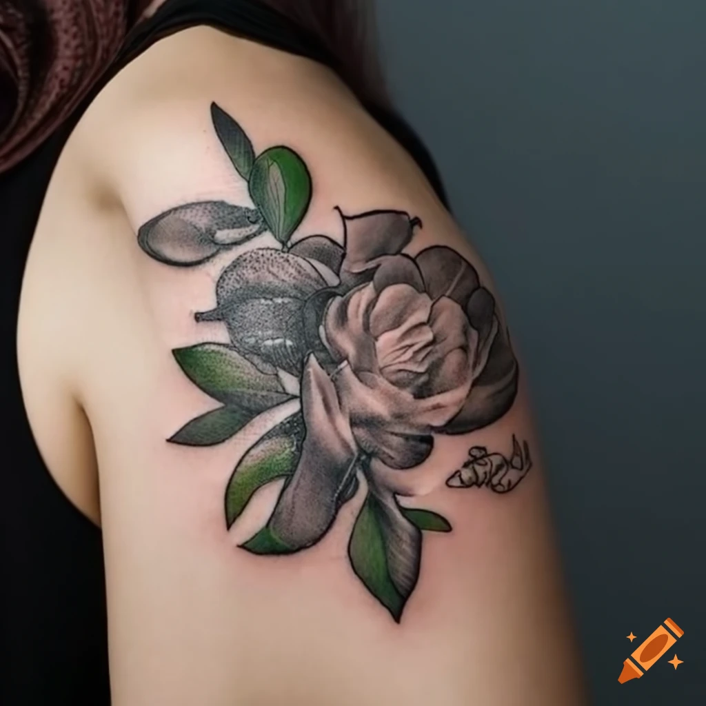 Botanical gardenia drawing, realistic gardenia flower drawing, tattoo  gardenia flower drawing, minimalist gardenia tattoo - MasterBundles