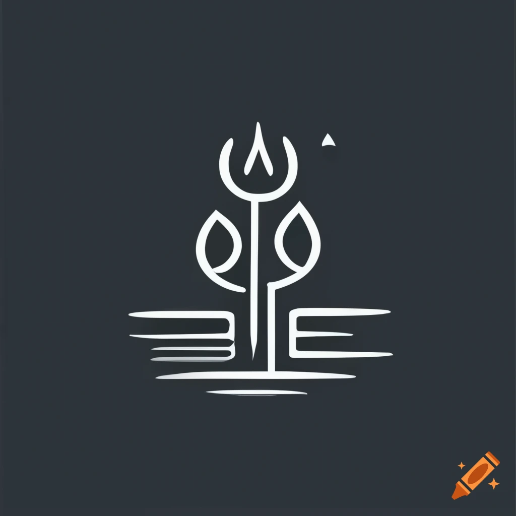 Trident graphic realistic art Design, trishul with rudraksh india weapon of  lord shiva graphic Design. Stock Vector | Adobe Stock