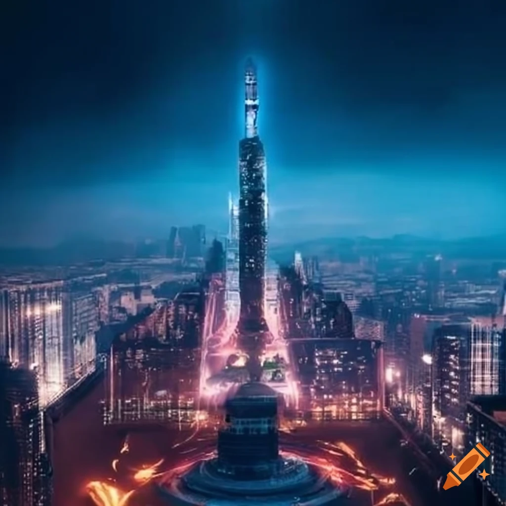 futuristic cityscape of Mexico