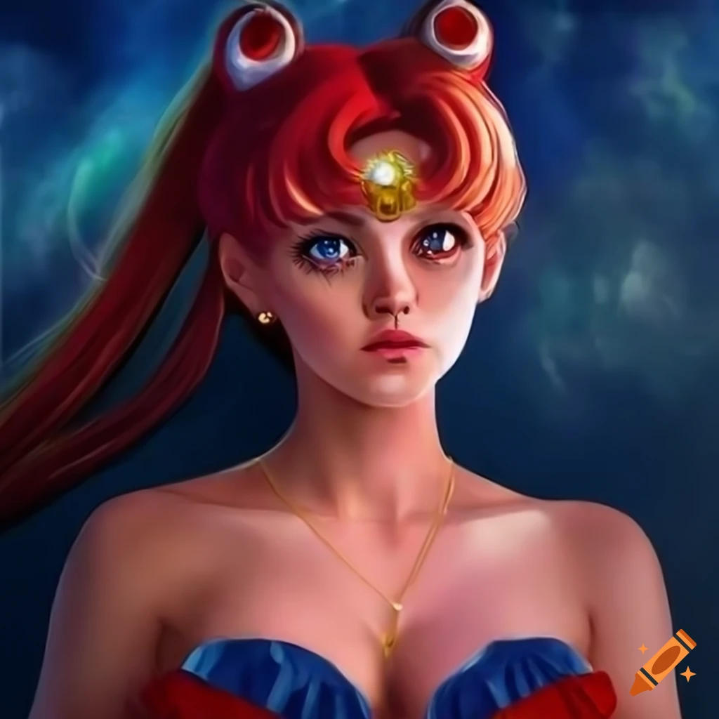 realistic Sailor Moon artwork