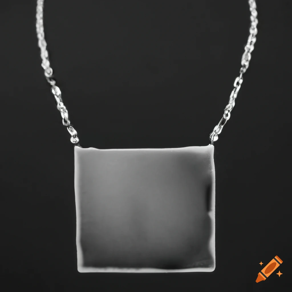 square pendant necklace