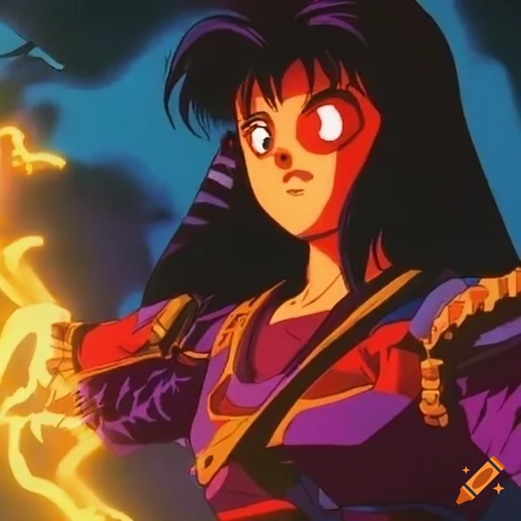 80-90's anime ova, female warrior nomad 'ghost in the shell' 'ninja scroll'  'vampire hunter d' 'nasuicaa' 'heavy metal