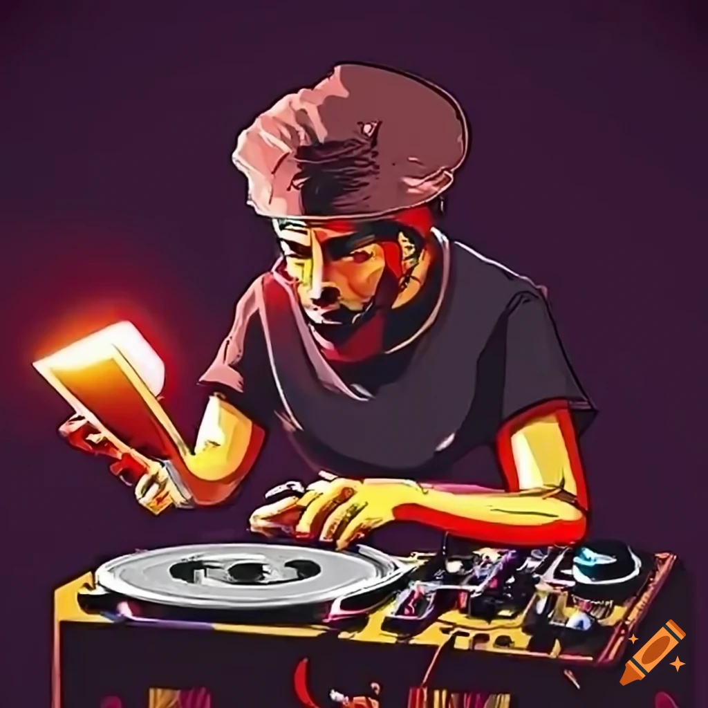 DJ playing mashup music