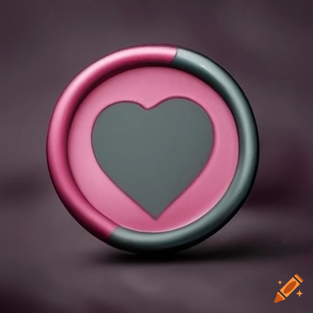 grey wax seal with pink heart
