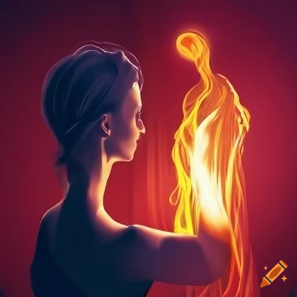 artwork depicting the concept of remaining present