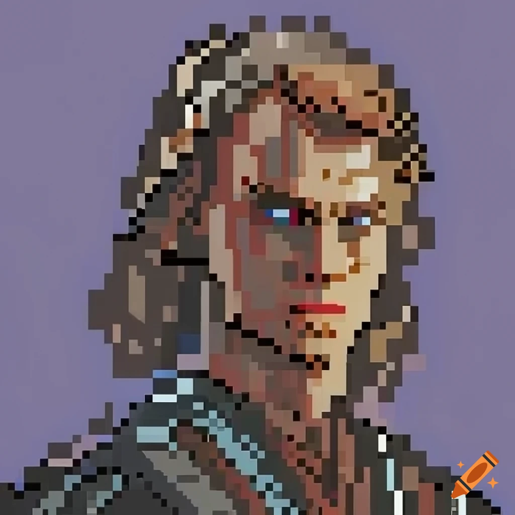 Pixel art of anakin skywalker on Craiyon