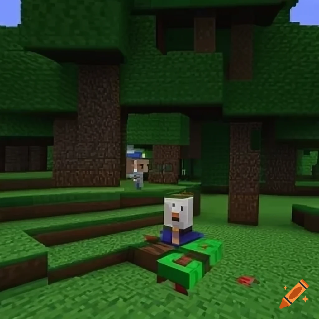 Minecraft mobile gameplay screenshot