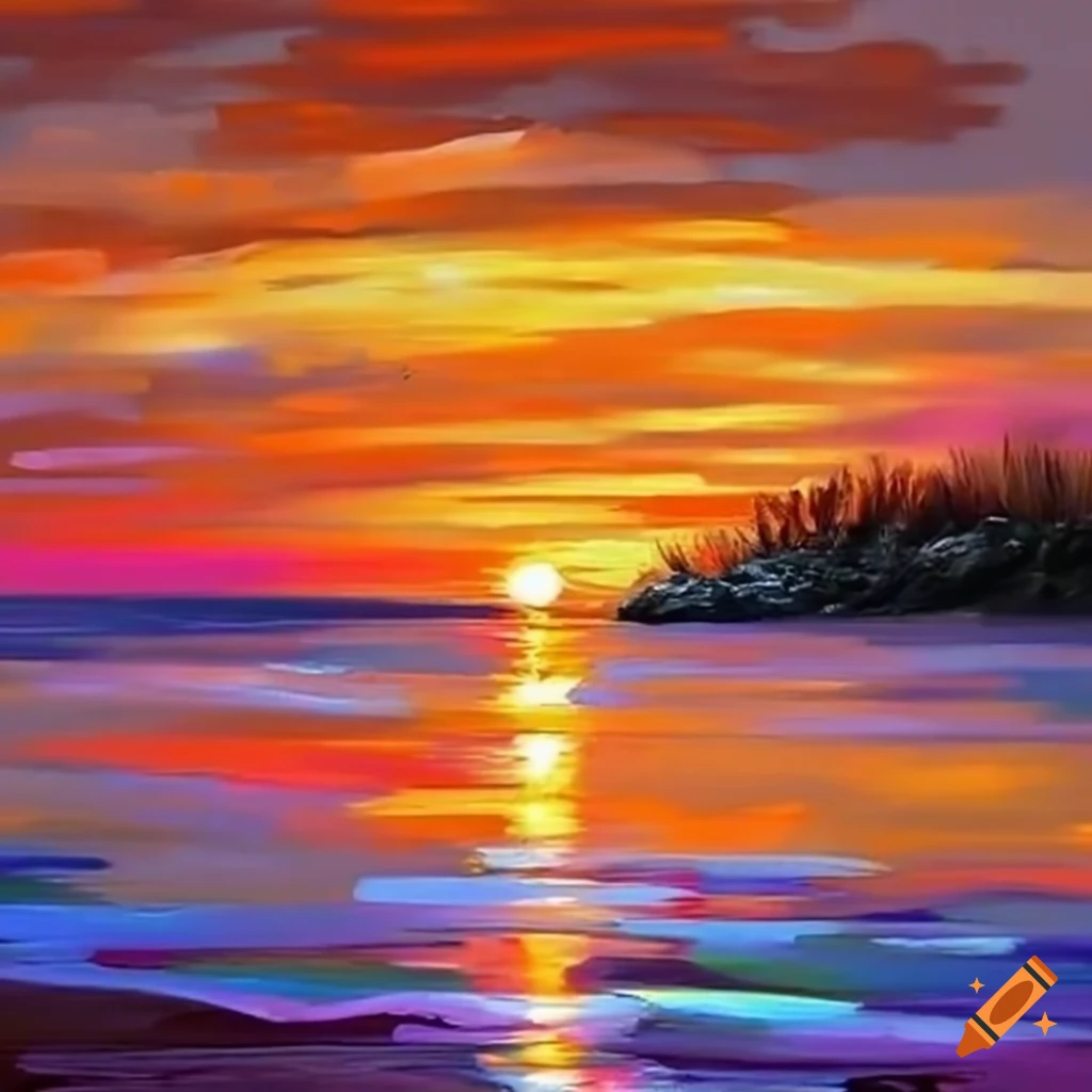 sunset at the beach during golden hour