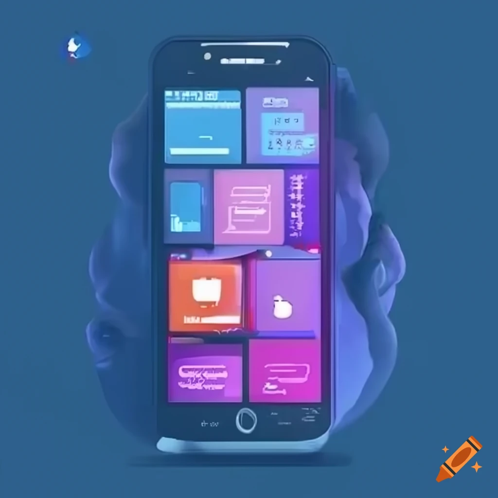 Language learning app user interface design on craiyon