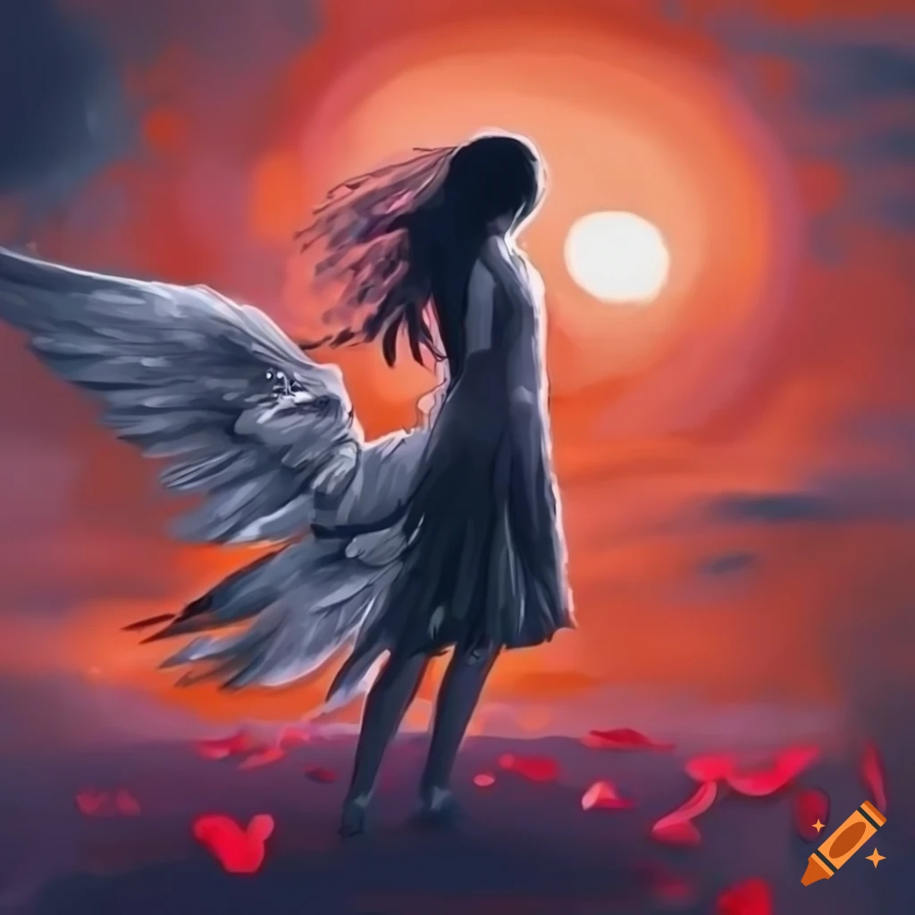 ArtStation - girl with angel wings