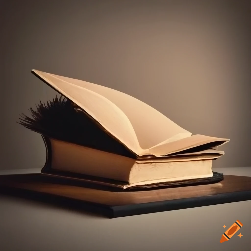 old book on a modern desk