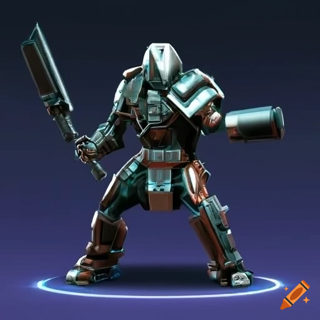 image of a sci-fi gladiator