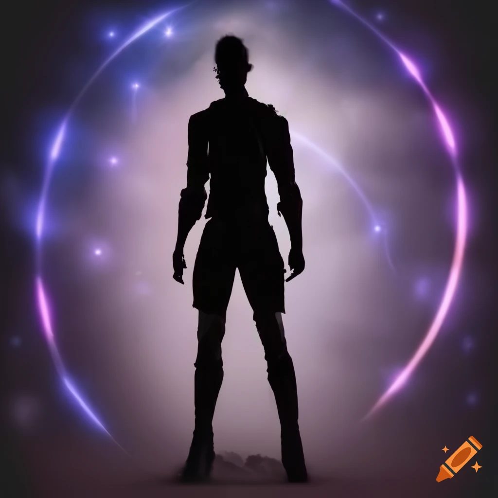 silhouette of a hero amidst a powerful explosion