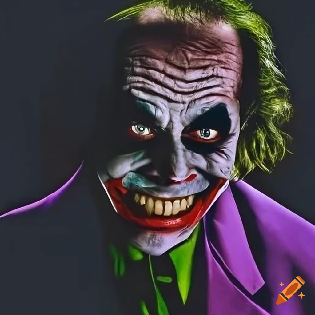 Jack nicholson as the joker in batman