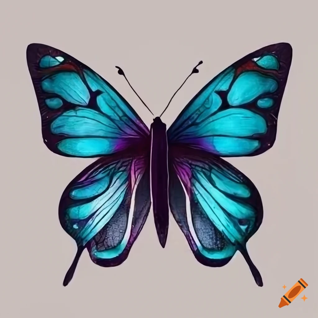 Cute Butterfly With Big Eyes Coloring Outline Sketch Drawing Vector, Butterfly  Drawing, Wing Drawing, Eyes Drawing PNG and Vector with Transparent  Background for Free Download