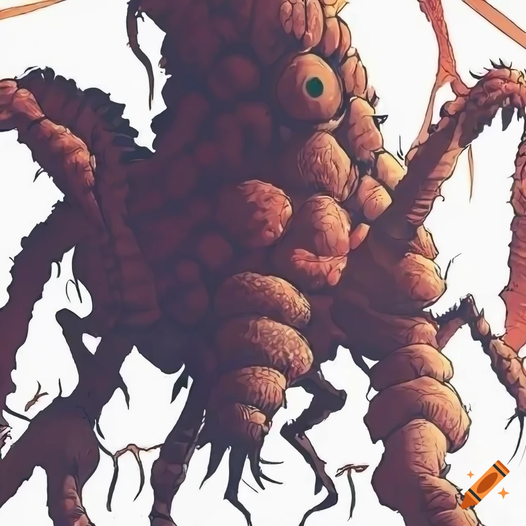colorful manga illustration of a moth insect