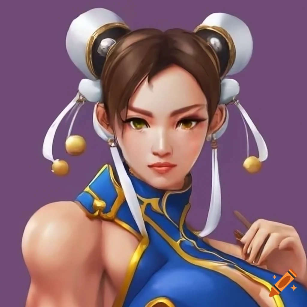 Taylor swift dressed as chun-li from street fighter on Craiyon