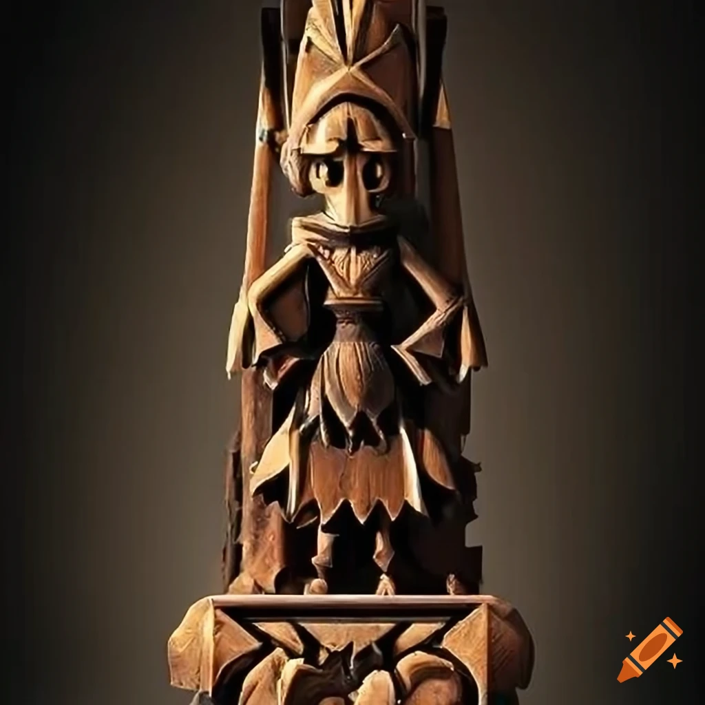detailed sculpture with Zelda game motif