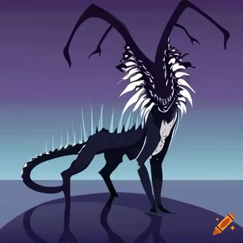 Illustration of a creature from sonaria on craiyon