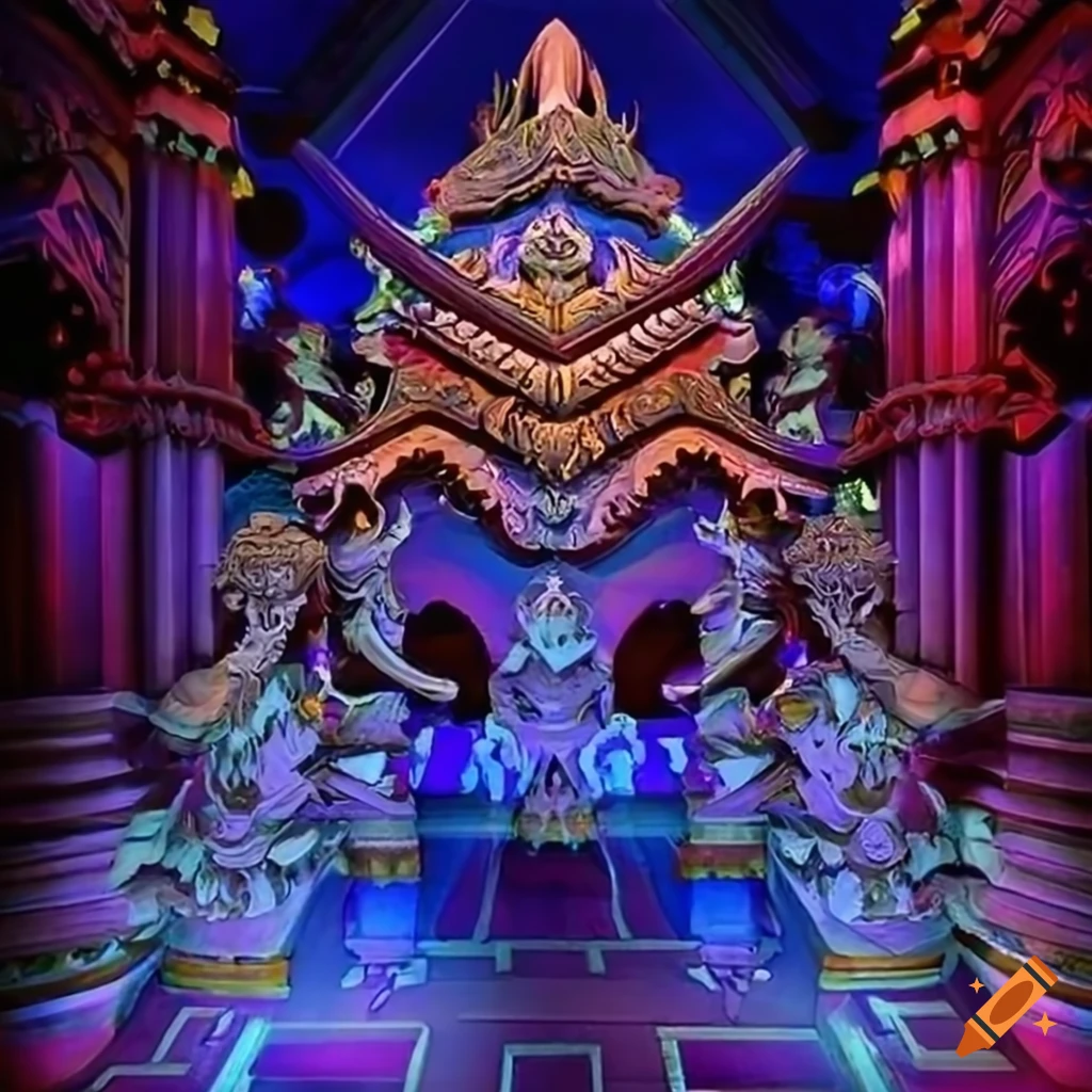 sculpture of Gerudo sapphire with mountain valley motif
