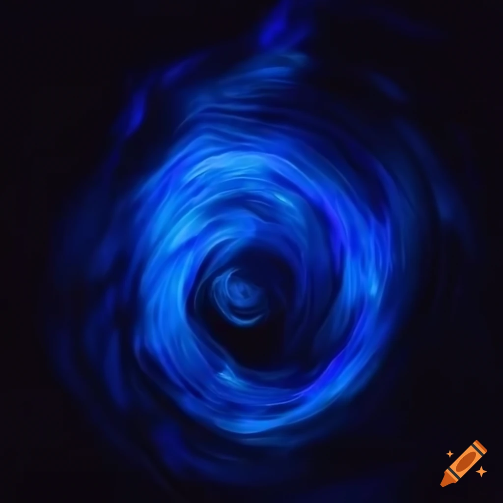 Abstract image of realistic blue fire