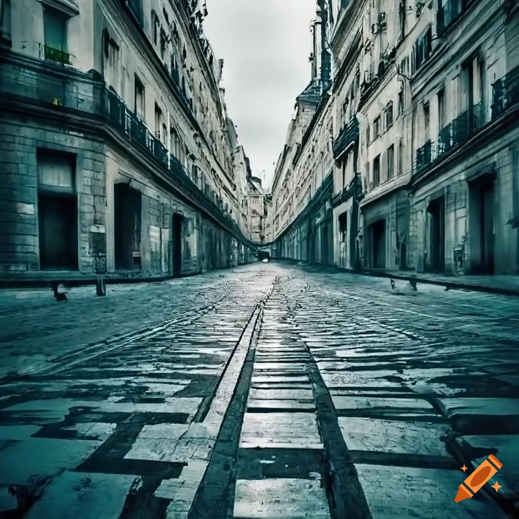 empty street in Paris