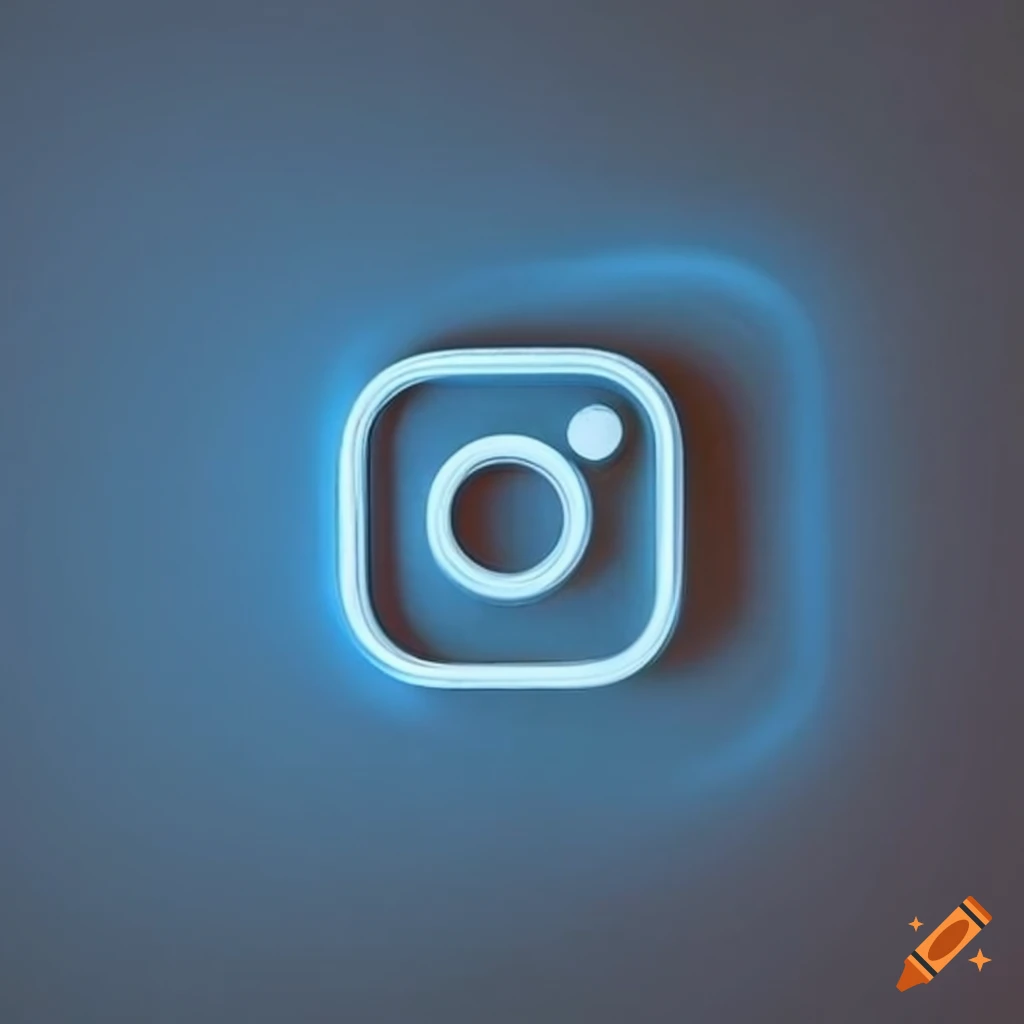 Blue instagram logo on Craiyon