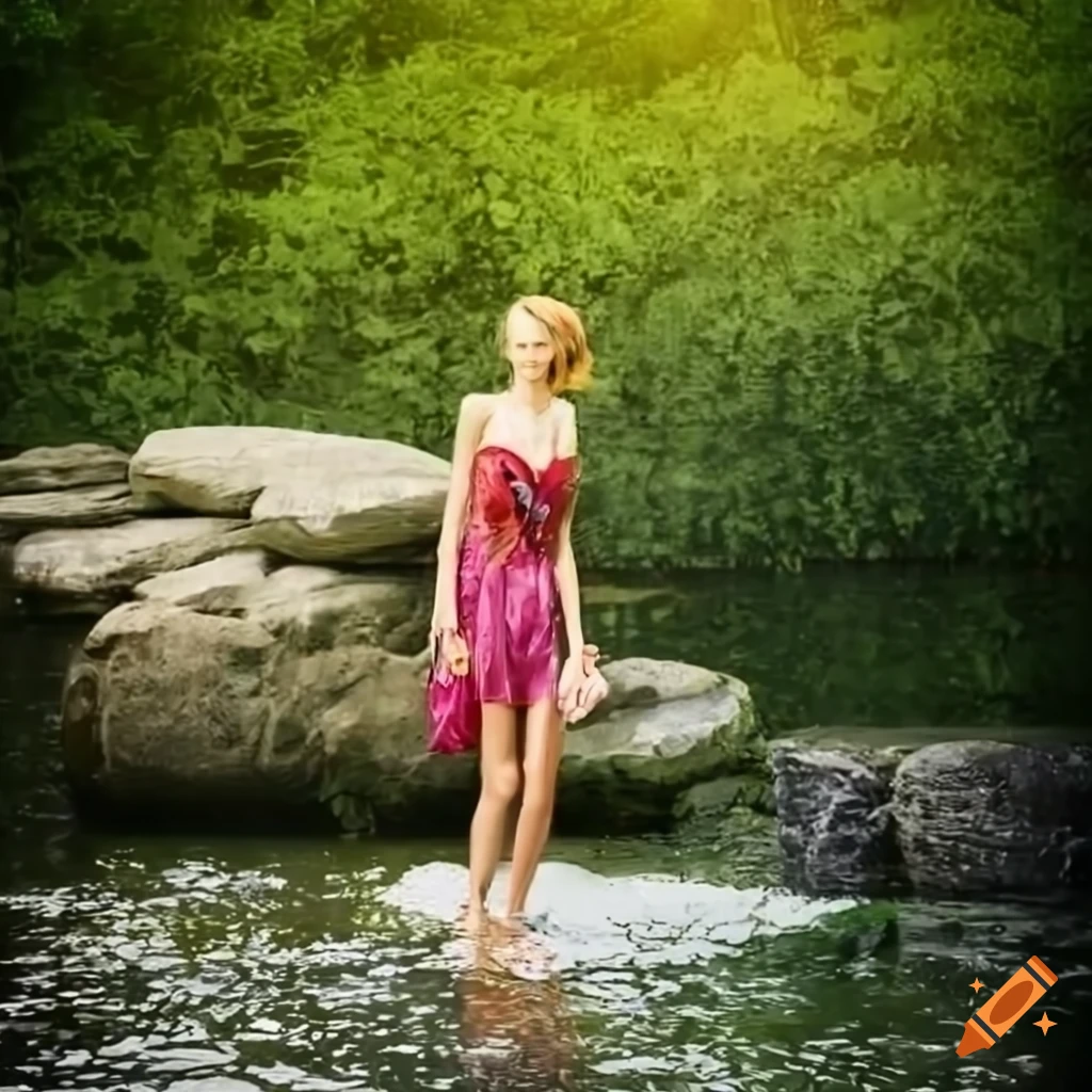 Shower gel among flowers and butterflies