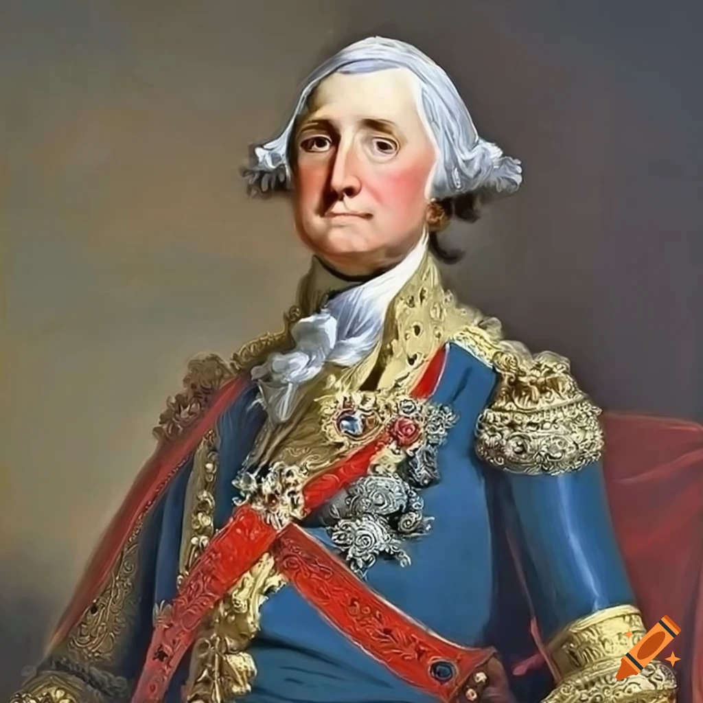 Portrait of his omnipotent highness krlll in 18th century attire on craiyon