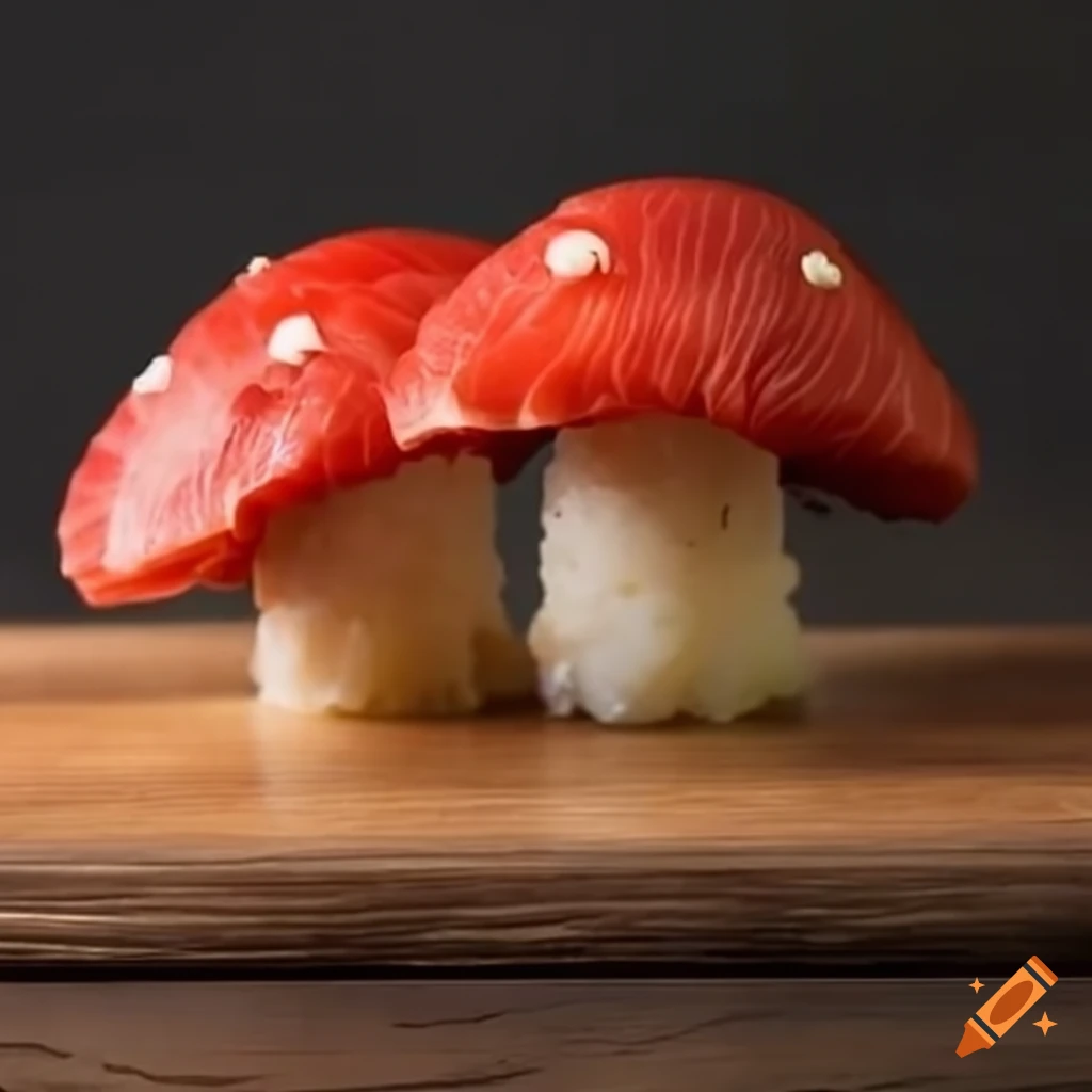 creative sushi mushroom