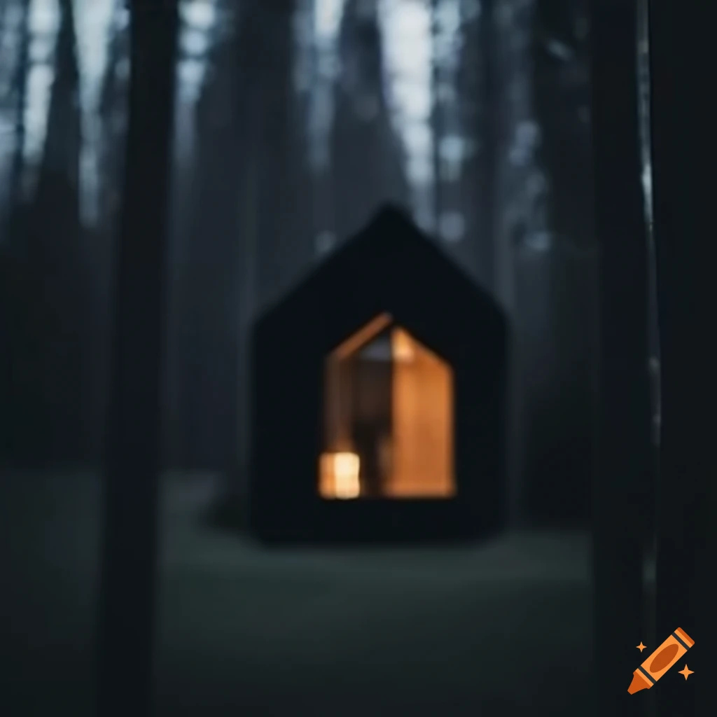 minimalist cozy cabin with sapphire accents