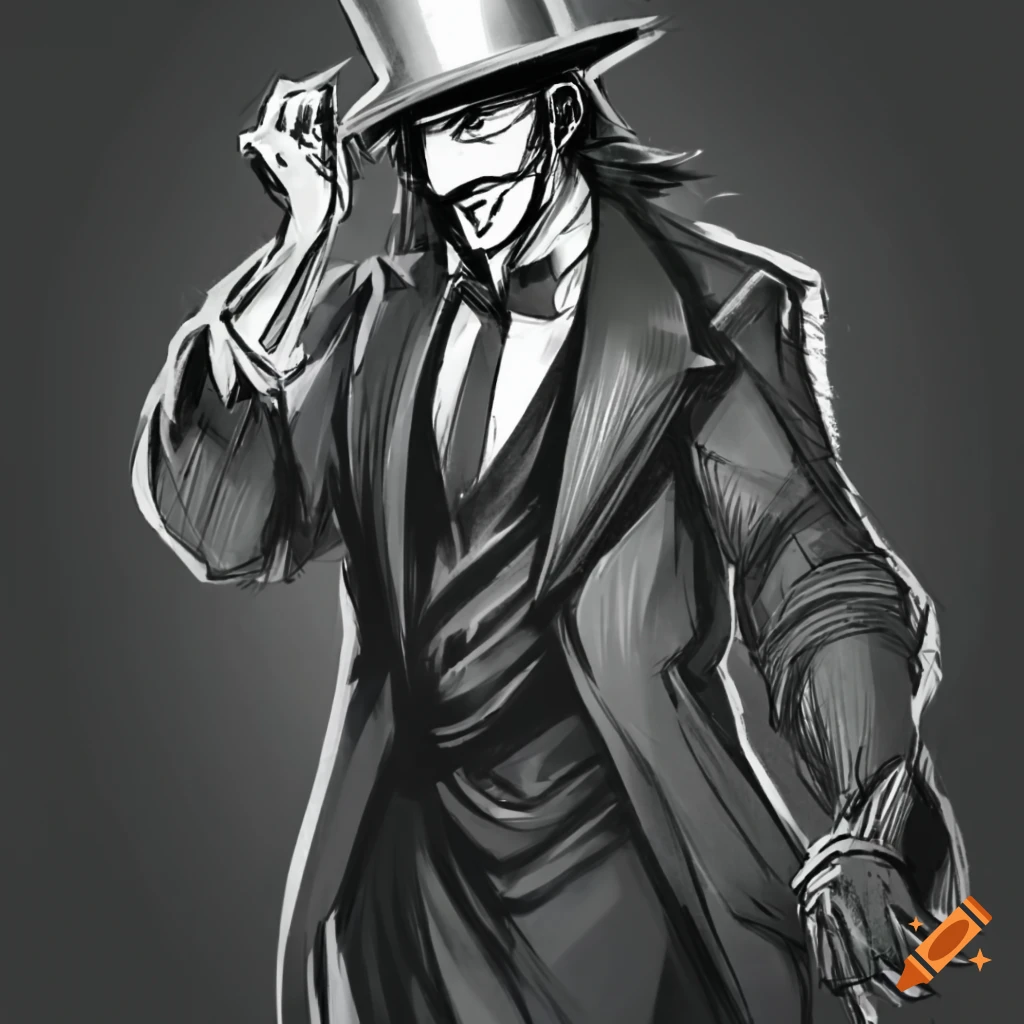magician pointing with a hat