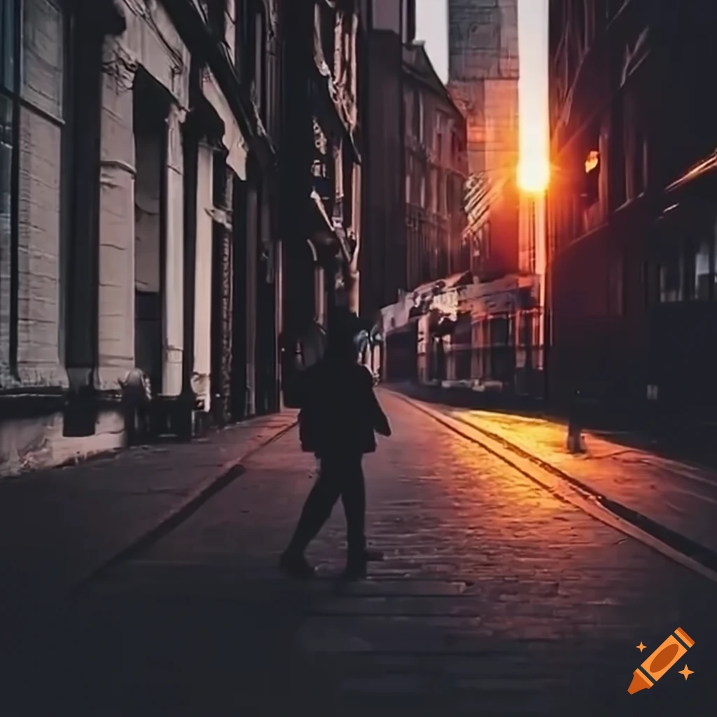 person using mobile phone while walking